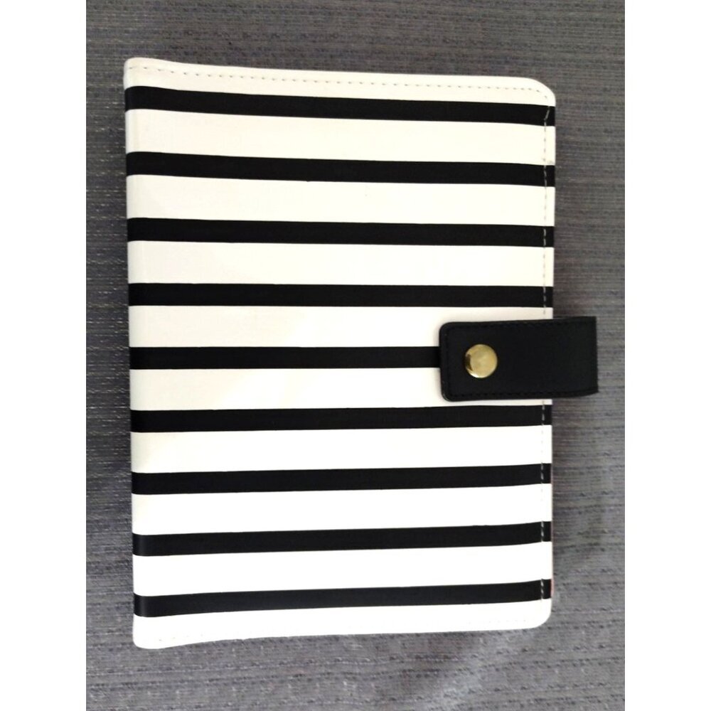 Heidi Swapp Black White Color Stripe Fresh-Memory Planner passport book